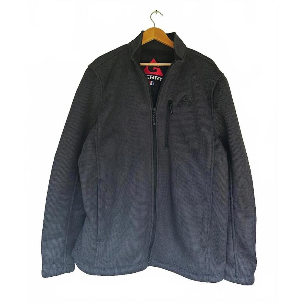 Gerry Men’s Waffle Softshell Jacket Gray Outdoor Performance Size XXL